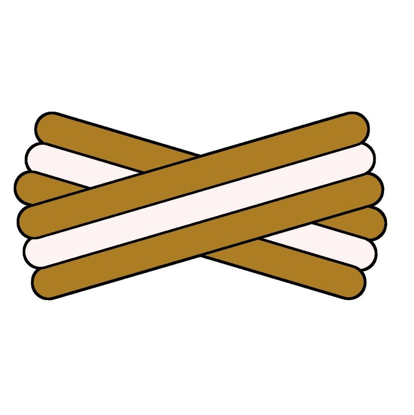 Spegatt (Old Gold - White - Old Gold)