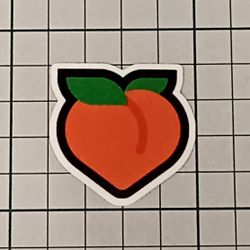 Persika emoji - Klistermärke