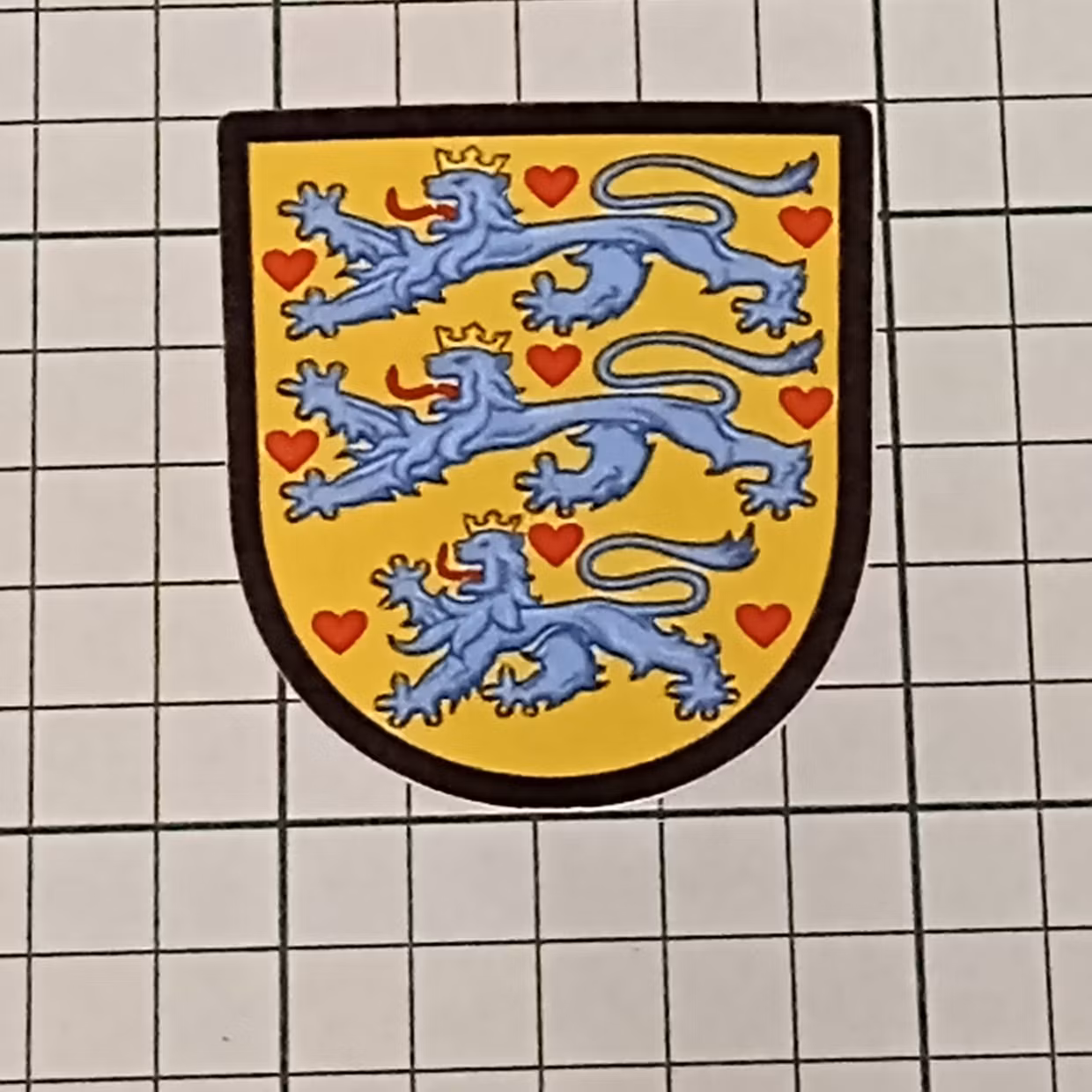 Danmark Riksvapen - Klistermärke