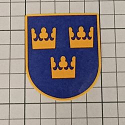 Sverige Riksvapen - Klistermärke