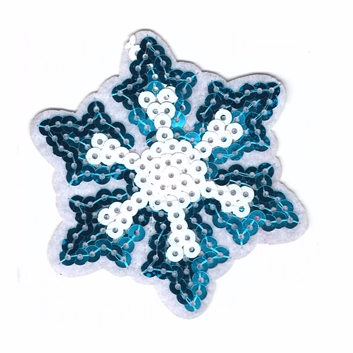 Snöflinga av paljetter