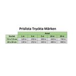 Eget tryckt märke - Kvadrat