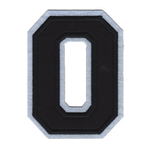 Nummer / siffror - 11,5 cm (XL) - Svart (0-9)