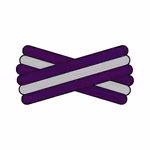 Spegatt (Purple - Silver - Purple)