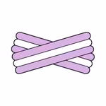 Spegatt (Lilac - White - Lilac)