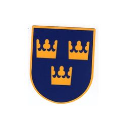 Sverige Riksvapen - Klistermärke