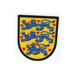 Danmark Riksvapen - Klistermärke