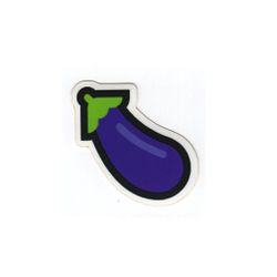 Eggplant emoji - Klistermärke