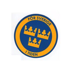 För Sverige i tiden - Klistermärke