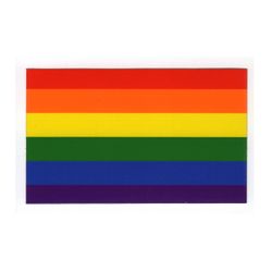 Pride flagga (L) - Klistermärke