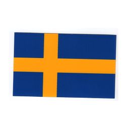 Sveriges flagga (L) - Klistermärke