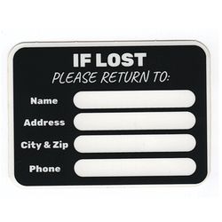If lost, please return to - Klistermärke