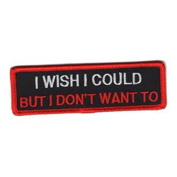 I wish I could, but I don't want to