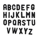Bokstäver Svarta - 5 cm (A-Z)