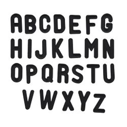 Bokstäver Svarta - 5 cm (A-Z)