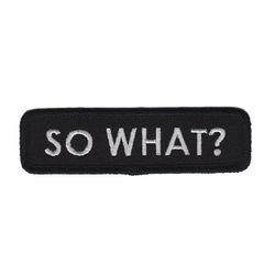 So What?