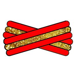 Spegatt (Red - Metallic Gold - Red)