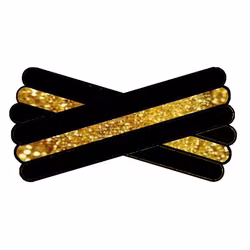 Spegatt (Black - Metallic Gold - Black )