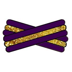 Spegatt (Purple - Metallic Gold - Purple)