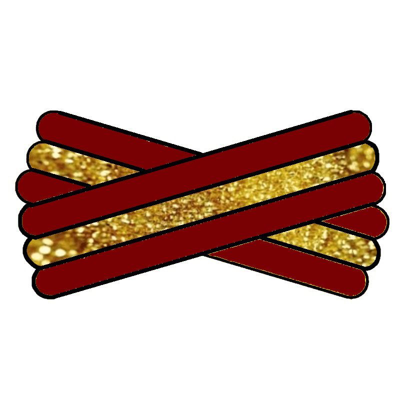 Spegatt (Maroon- Metallic Gold - Maroon)