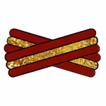 Spegatt (Maroon- Metallic Gold - Maroon)