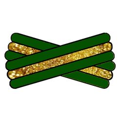 Spegatt (Green- Metallic Gold - Green)