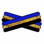 Spegatt (Royal Blue- Metallic Gold - Black)
