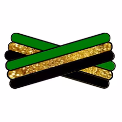 Spegatt (Kelly Green- Metallic Gold - Black)