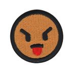 Arg med utsträckt tunga - Emoji