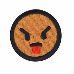 Arg med utsträckt tunga - Emoji