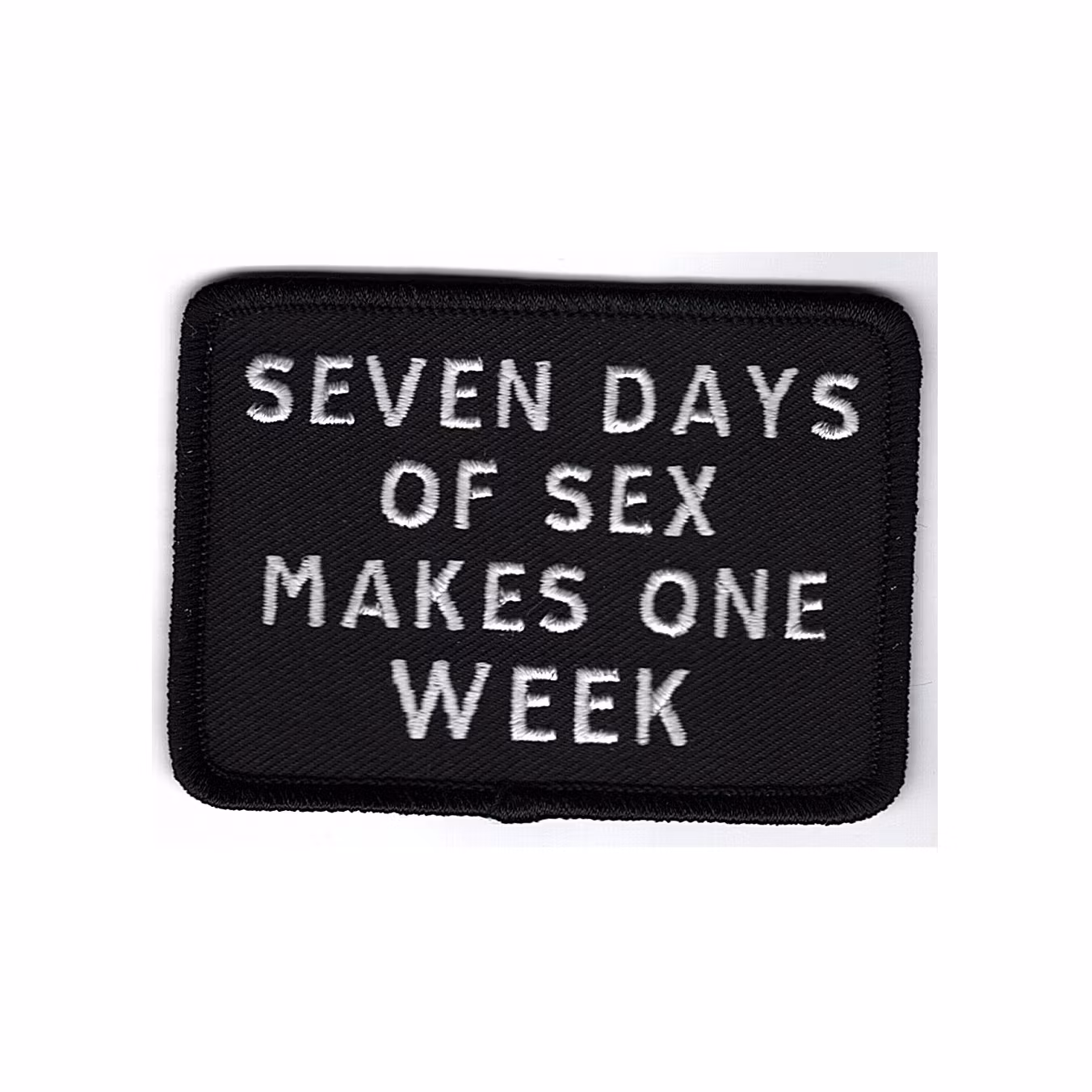 Seven days of sex makes one week
