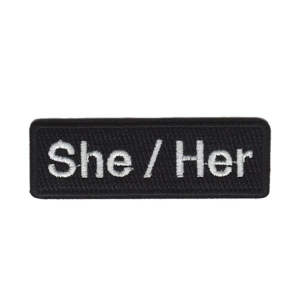 She / Her  - Namnbricka Pronomen