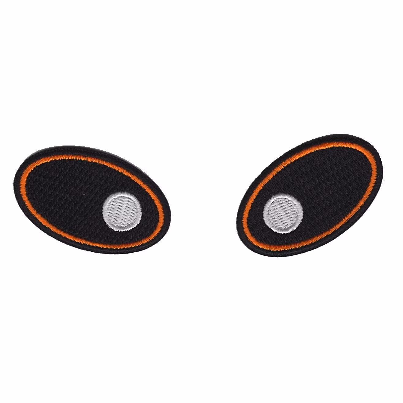 Broderade ovala ögon - 2-pack