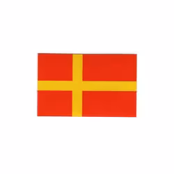 Skånes flagga (S) - Klistermärke