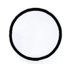 Tomt tygmärke - Runt 6,7 cm - Innerdiameter 60 mm - Enkel