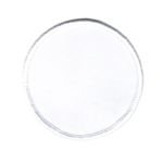 Tomt tygmärke - Runt 6,7 cm - Innerdiameter 60 mm - Enkel