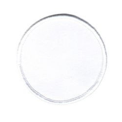 Tomt tygmärke - Runt 6,7 cm - Innerdiameter 60 mm - Enkel