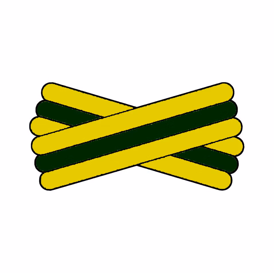Spegatt (Yellow - Forest Green - Yellow)