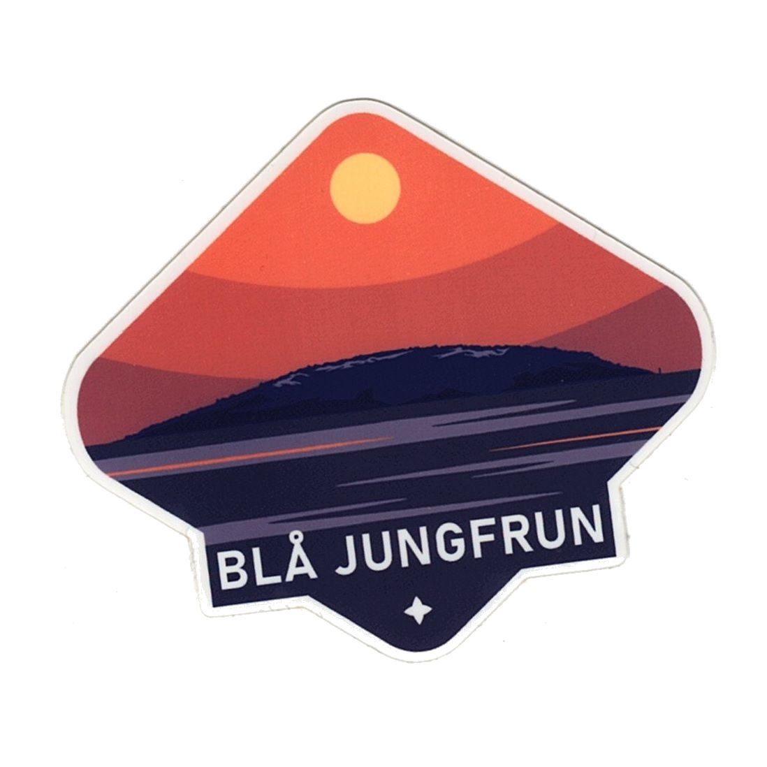 Blå Jungfrun Nationalpark - Klistermärke