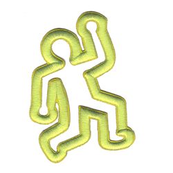Outline/Kropp i Neontråd - Gul