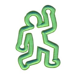 Kopia Kopia Outline/Kropp i Neontråd - Grön