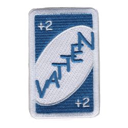 Broderat kort - VATTEN +2