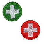 Sjukvård - Grön/Röd - Vitt kors - X-small- First aid