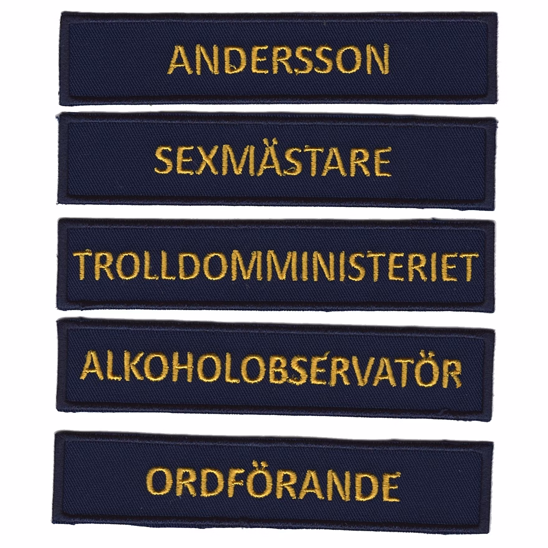 Eget namnband - Marinblå