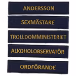 Eget namnband - Marinblå