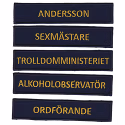 Eget namnband - Marinblå