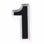 Siffror Svart - 8 cm (0-9) - Large
