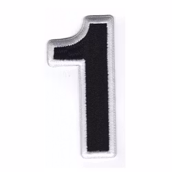 Siffror Svart - 8 cm (0-9) - Large