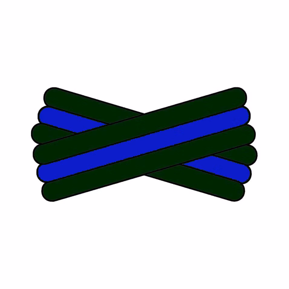 Spegatt (Forest Green - Royal blue - Forest Green)