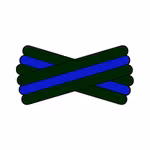 Spegatt (Forest Green - Royal blue - Forest Green)